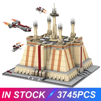 PENÉSZ KIRÁLY 21036 Játékok a Fiúk A Csillag Jedi Templom Épület Modell Blokk Tégla Karácsonyi Ajándékokat a Gyerekek Császári Palota