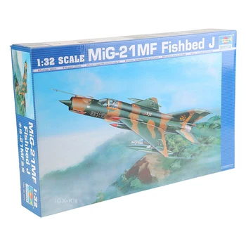 Trombitás 02218 1: 32 Mig21 MF Fishbed-J együléses Taktikai Harci Repülőgép Katonai Szerelvény Műanyag Játék Modell-Készlet